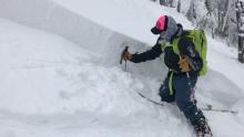 January 11, 2018.  Dangerous snowpack in Northern Whitefish Range