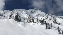 March 3, 2018. Wet loose avalanches after a storm