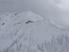 Impressive cornices on leeward aspects